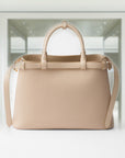 PRD Buckle medium leather handbag with double belt