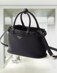 PRD Buckle small leather handbag with double belt