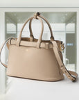 PRD Buckle small leather handbag with double belt