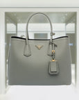 Medium Saffiano Leather Double PRD Bag