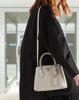PRD Double Saffiano leather mini bag