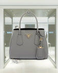 PRD Double Saffiano leather mini bag