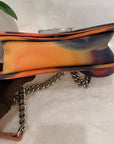 (Full-Set) CH 2015 Year Limited Edition Inkjet Flower Print Leboy Shoulder Bag