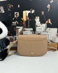 PRD Camel Leather Crossbody Bag -