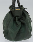 PRD Hand Bag Nylon 2way Green Auth th4577