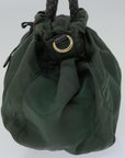 PRD Hand Bag Nylon 2way Green Auth th4577