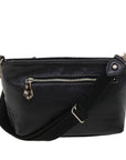 BBERRY Blue Label Shoulder Bag Harako leather Brown Auth ti1215