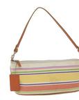 BBERRY Blue Label Shoulder Bag Canvas Multicolor Auth ti1389
