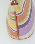 BBERRY Blue Label Shoulder Bag Canvas Multicolor Auth ti1389