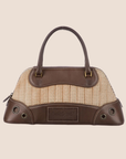 CHRISTIAN D1OR 2001 MONTAIGNE BROWN CADILLAC TOP HANDLE BAG