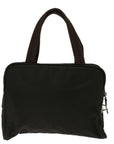 PRD Hand Bag Nylon Brown Auth yk11116