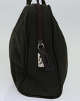 PRD Hand Bag Nylon Brown Auth yk11116