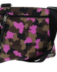 PRD Camouflage Shoulder Bag Nylon Pink VA0886 Auth yk11624