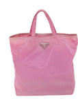 PRD Hand Bag Nylon Pink Auth yk11651