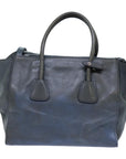 PRD Hand Bag Leather 2way Blue Auth yk11955