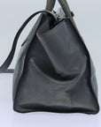 PRD Hand Bag Leather 2way Blue Auth yk11955