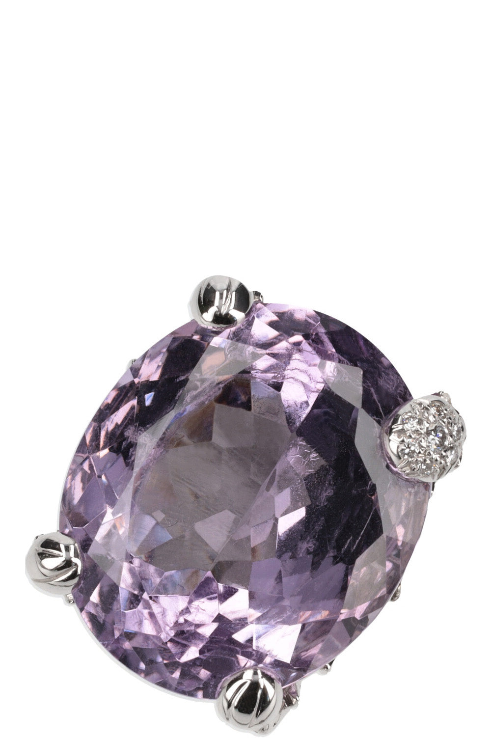 CHRISTIAN D1OR Amethyst Diamond Cocktail Ring