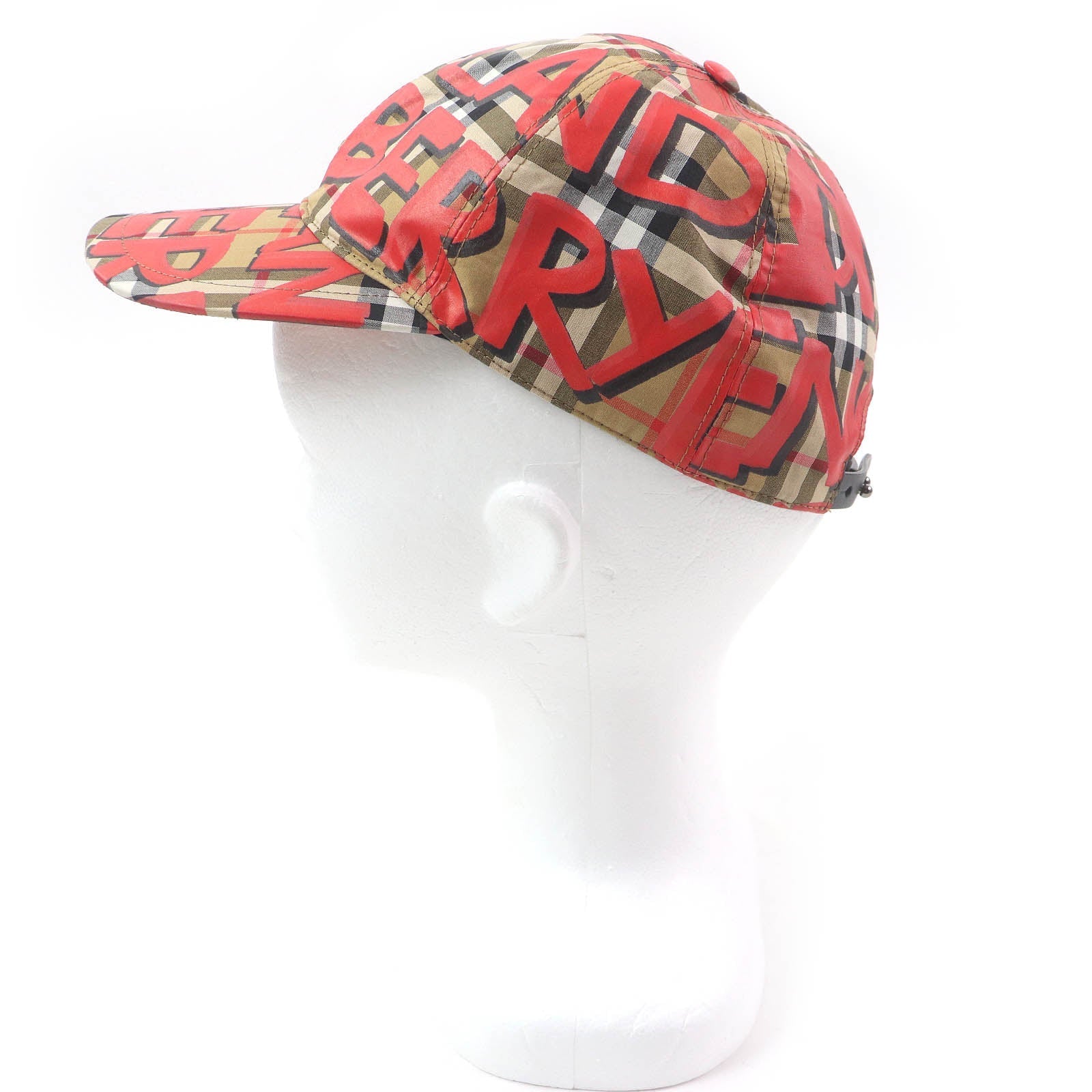 BBERRY 4074816 Nova Check Graffiti Cotton Baseball Cap