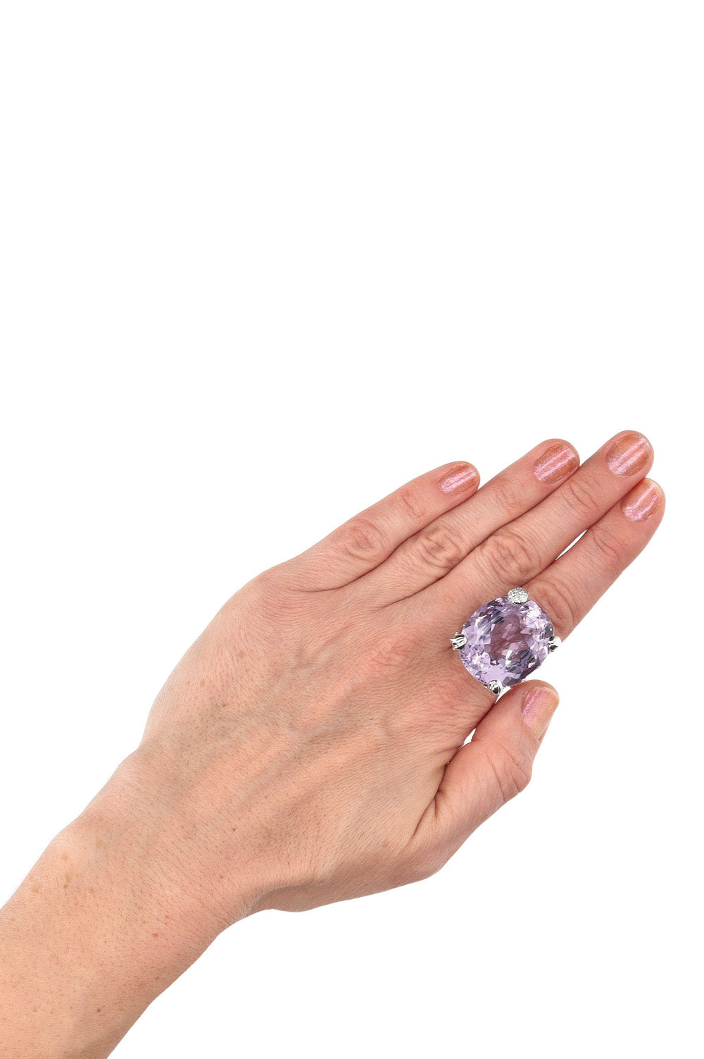 CHRISTIAN D1OR Amethyst Diamond Cocktail Ring