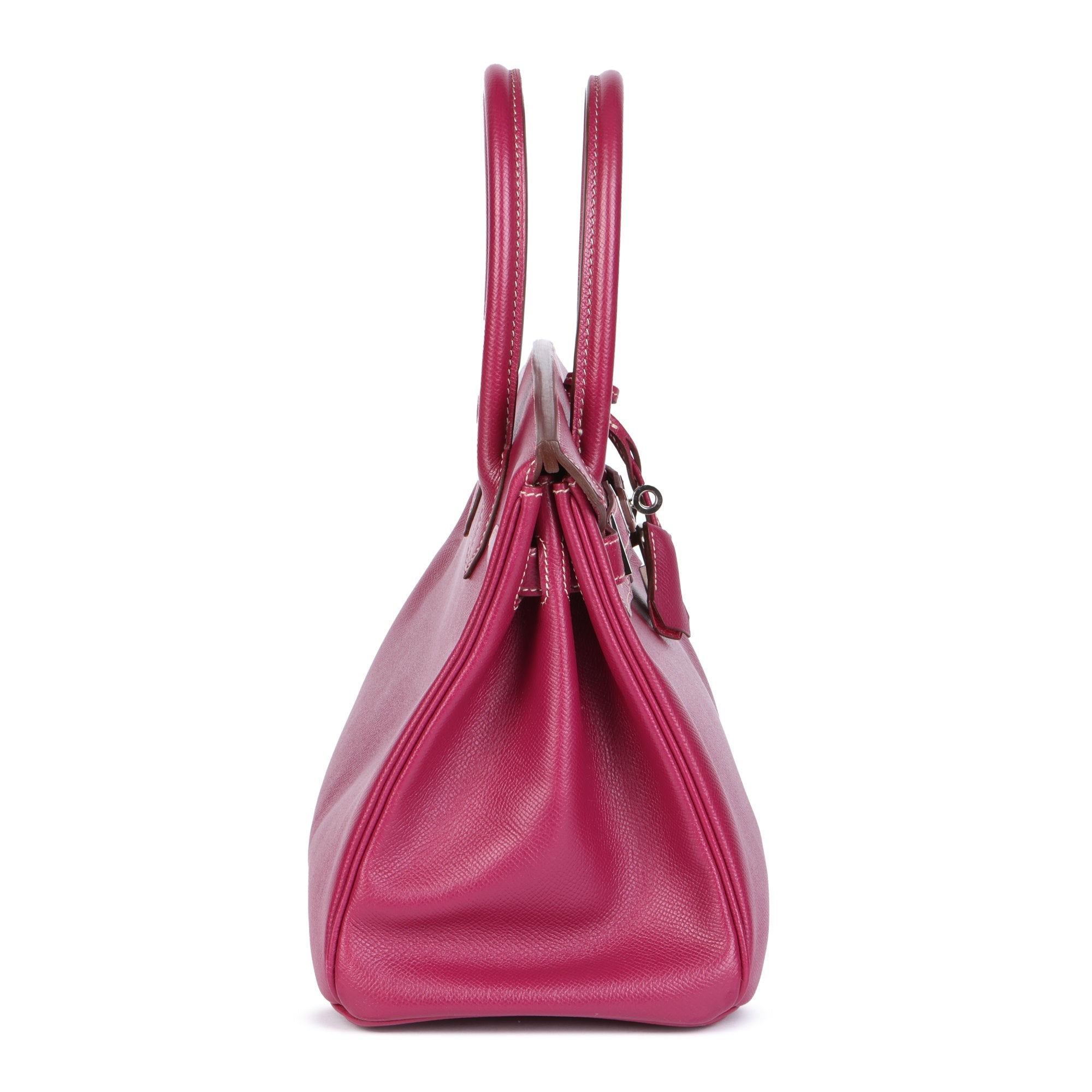 HMS Tosca &amp; Rose Tyrien Epsom Leather Candy Collection Birkin 30cm Retourne Tote