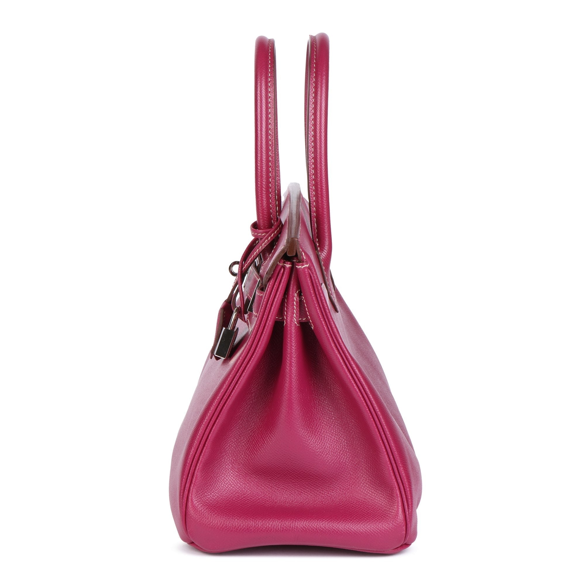 HMS Tosca &amp; Rose Tyrien Epsom Leather Candy Collection Birkin 30cm Retourne Tote