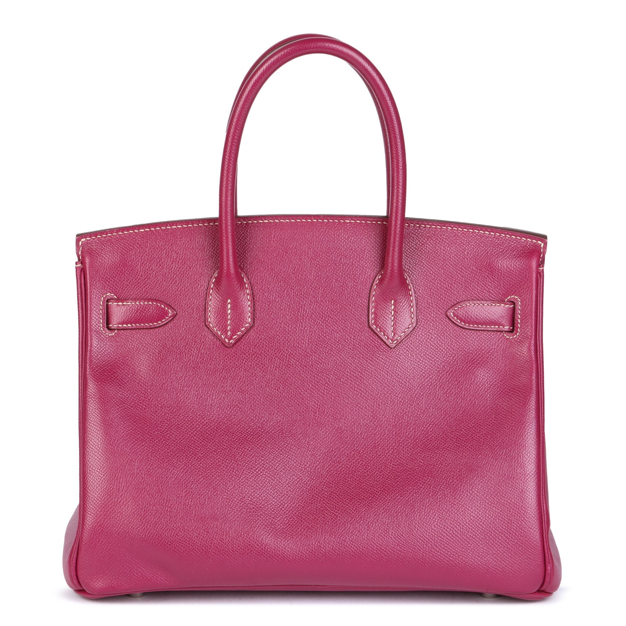 HMS Tosca &amp; Rose Tyrien Epsom Leather Candy Collection Birkin 30cm Retourne Tote