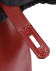 HMS Rouge Vif Box Calf Leather Vintage Birkin 35cm Retourne Tote