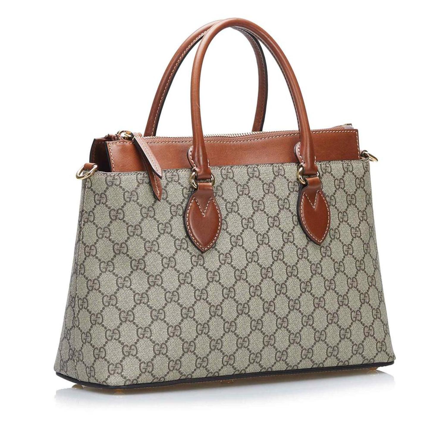 GCCI  GG Supreme Linea A Zip Satchel