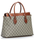 GCCI  GG Supreme Linea A Zip Satchel