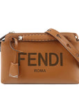 FNDI By The Way Medium Leather 2Way Bag Hand Bag Brown 8BL146