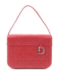 Christian D1OR Cannage Leather Vanity Bag Hand Bag Red