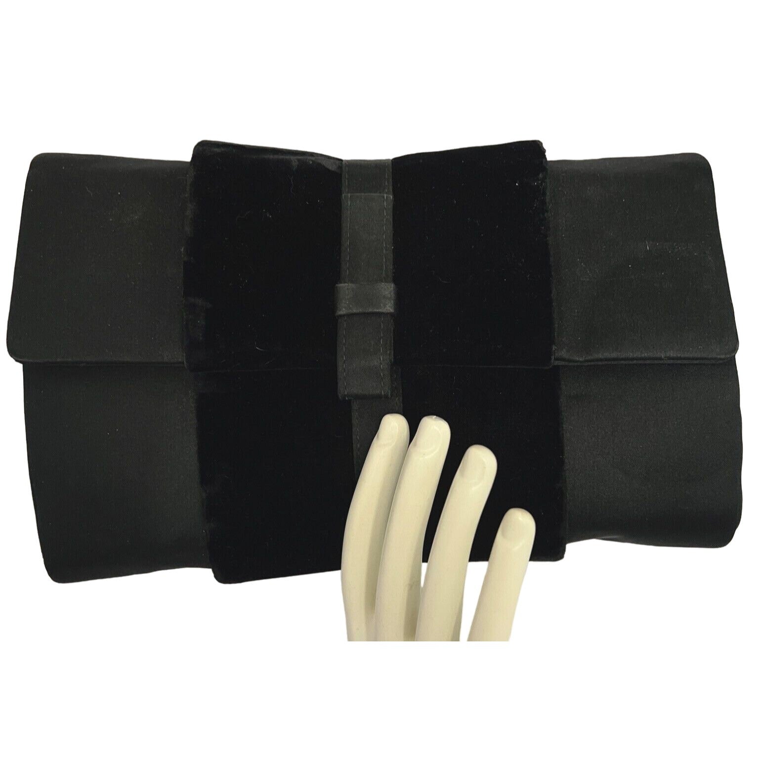 1950's G. GCCI silk &amp; velvet clutch