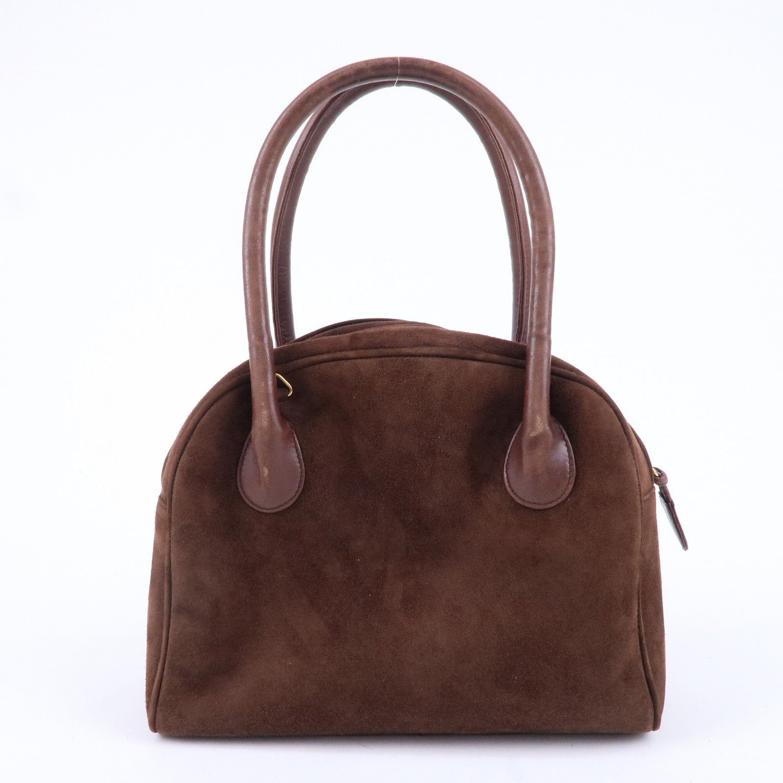 Christian D1OR Cannage Suede Leather Hand Bag Brown