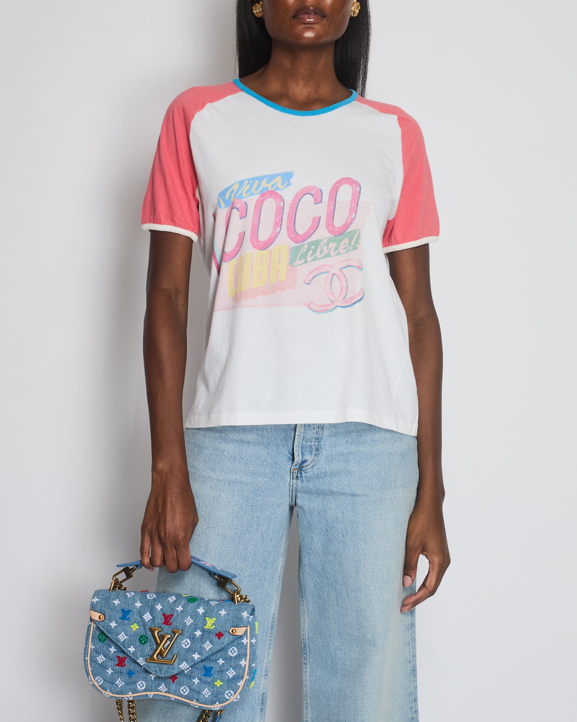 *LIMITED EDITION* CH 17/C Pink Coco Cuba T-Shirt Size L (UK 12)