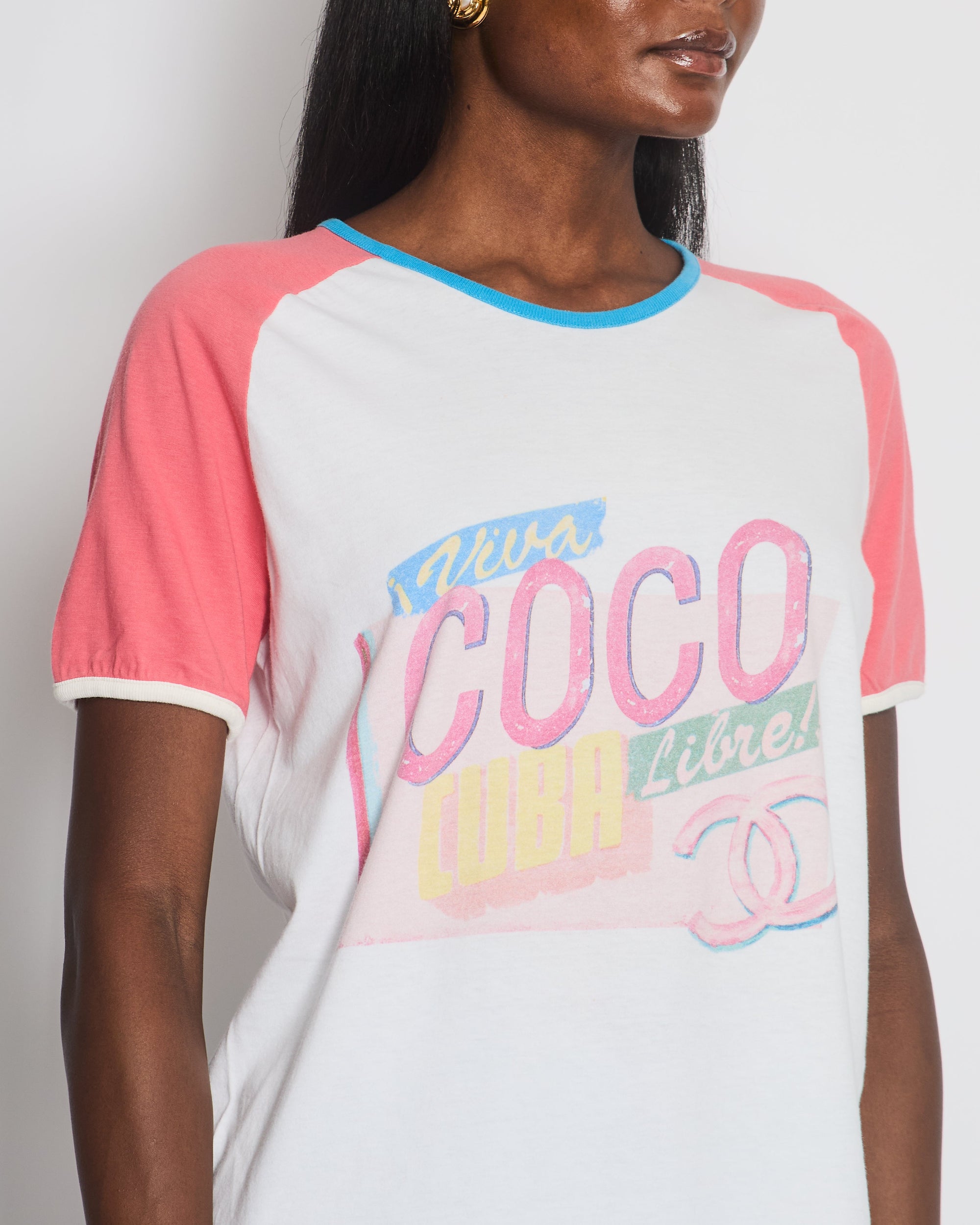 *LIMITED EDITION* CH 17/C Pink Coco Cuba T-Shirt Size L (UK 12)