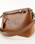 FNDI By The Way Medium Leather 2Way Bag Hand Bag Brown 8BL146