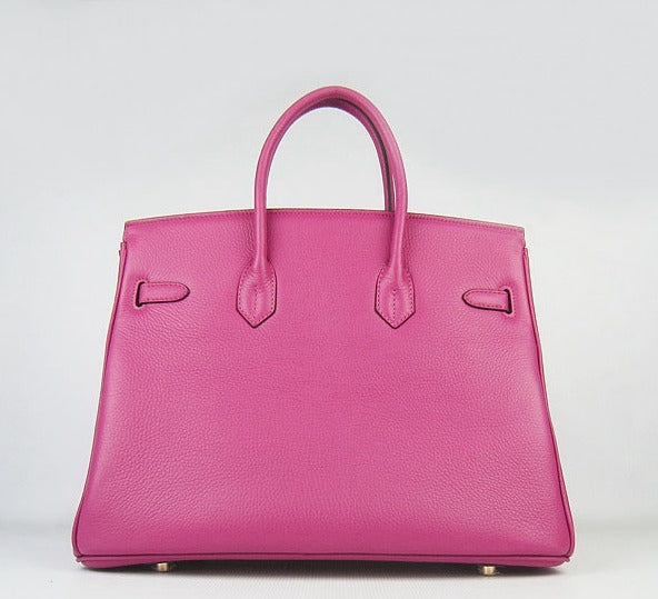 HMS Birkin 35cm Togo Leather Handbags Peach Golden