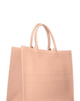 CHRISTIAN D1OR Calfskin Embossed Book Tote Rose Des Vents