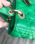 Cannage Green Lambskin Lucky Badges My Lady D1OR