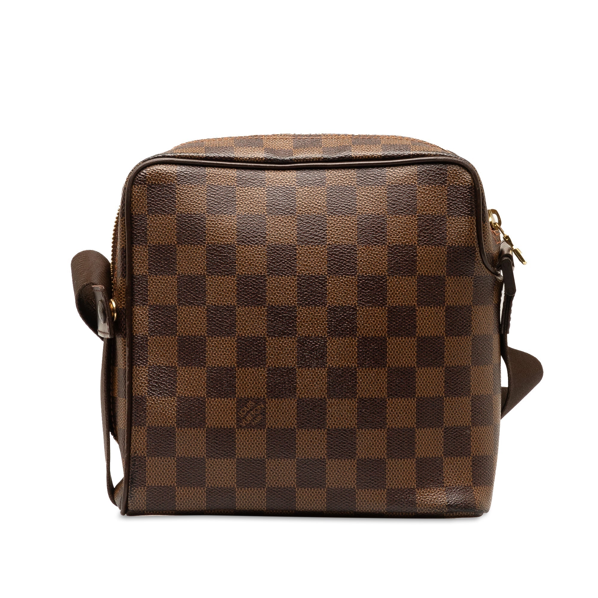 Brown LV Damier Ebene Olav PM Crossbody Bag