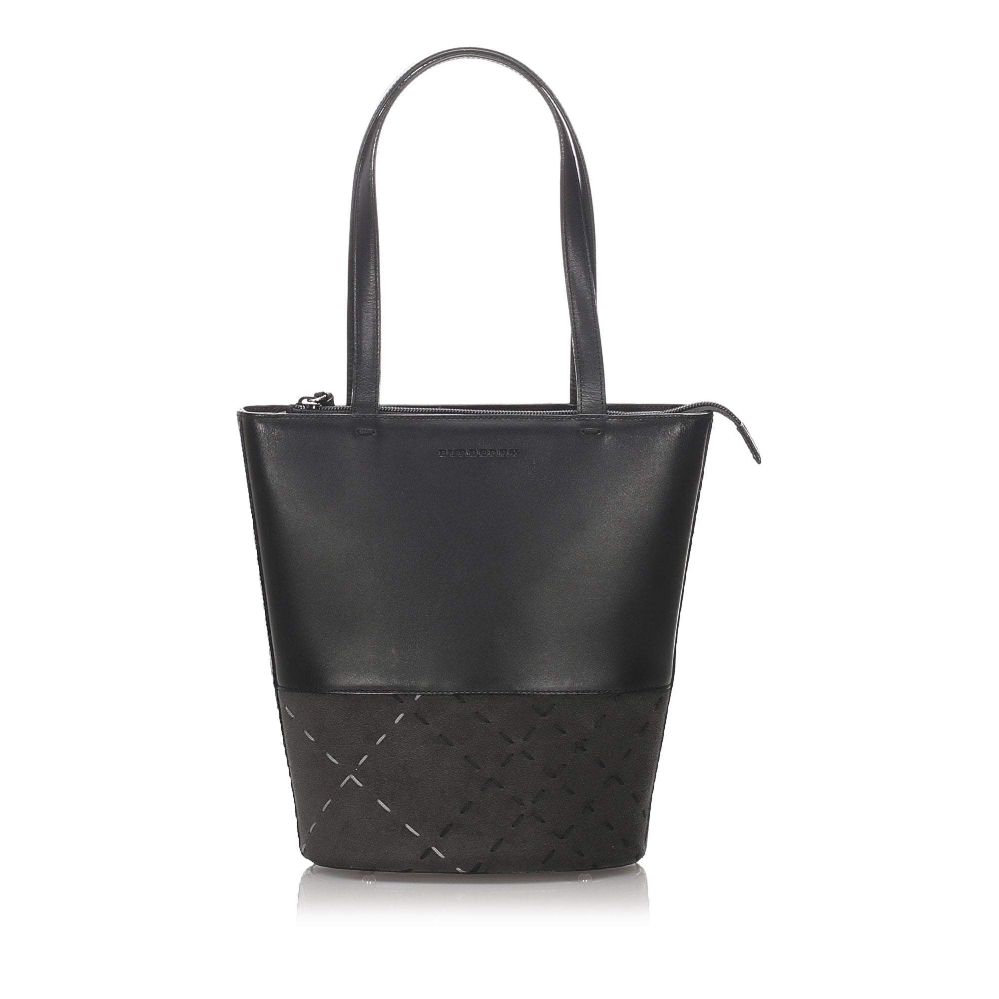 BBERRY Black Calf Leather Tote Bag United Kingdom