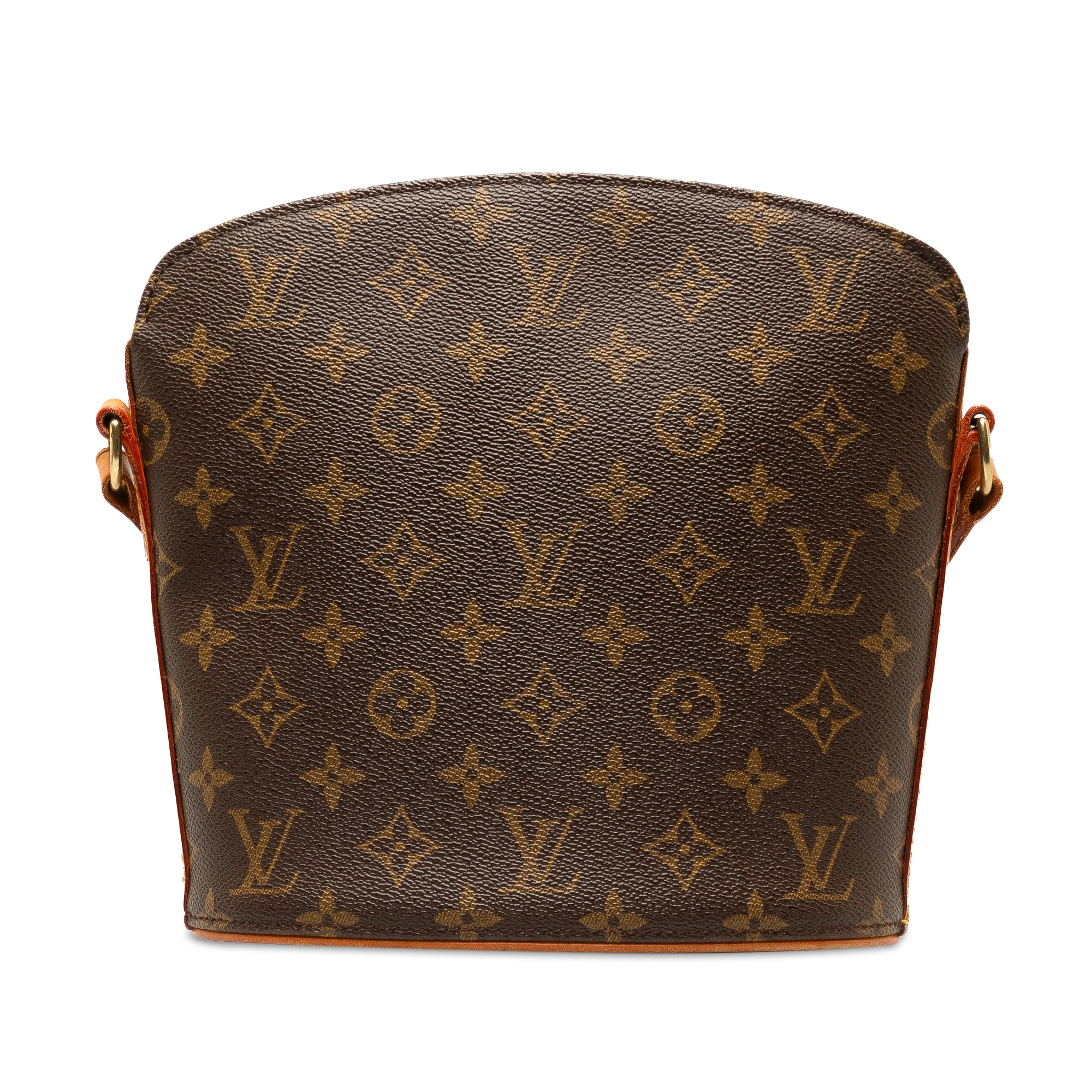 Brown LV Monogram Drouot Crossbody Bag