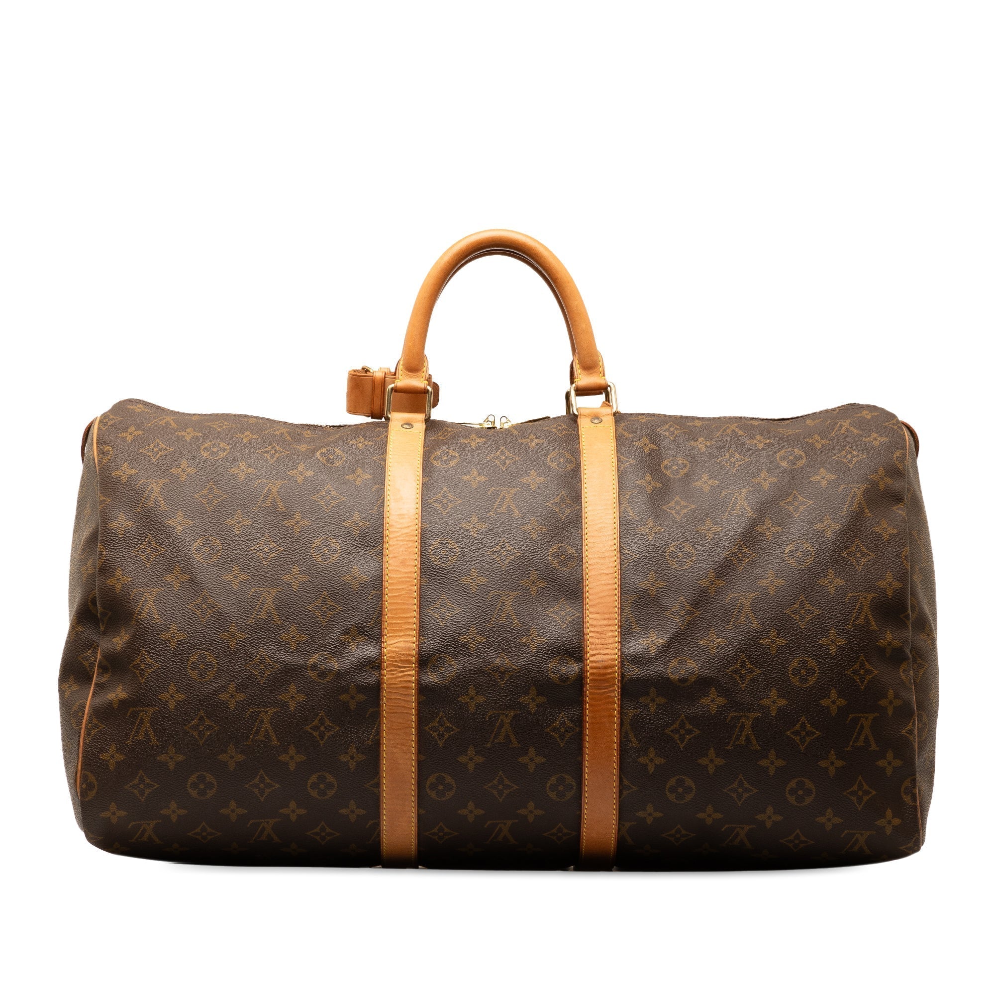 Brown LV Monogram Keepall 55 Travel Bag