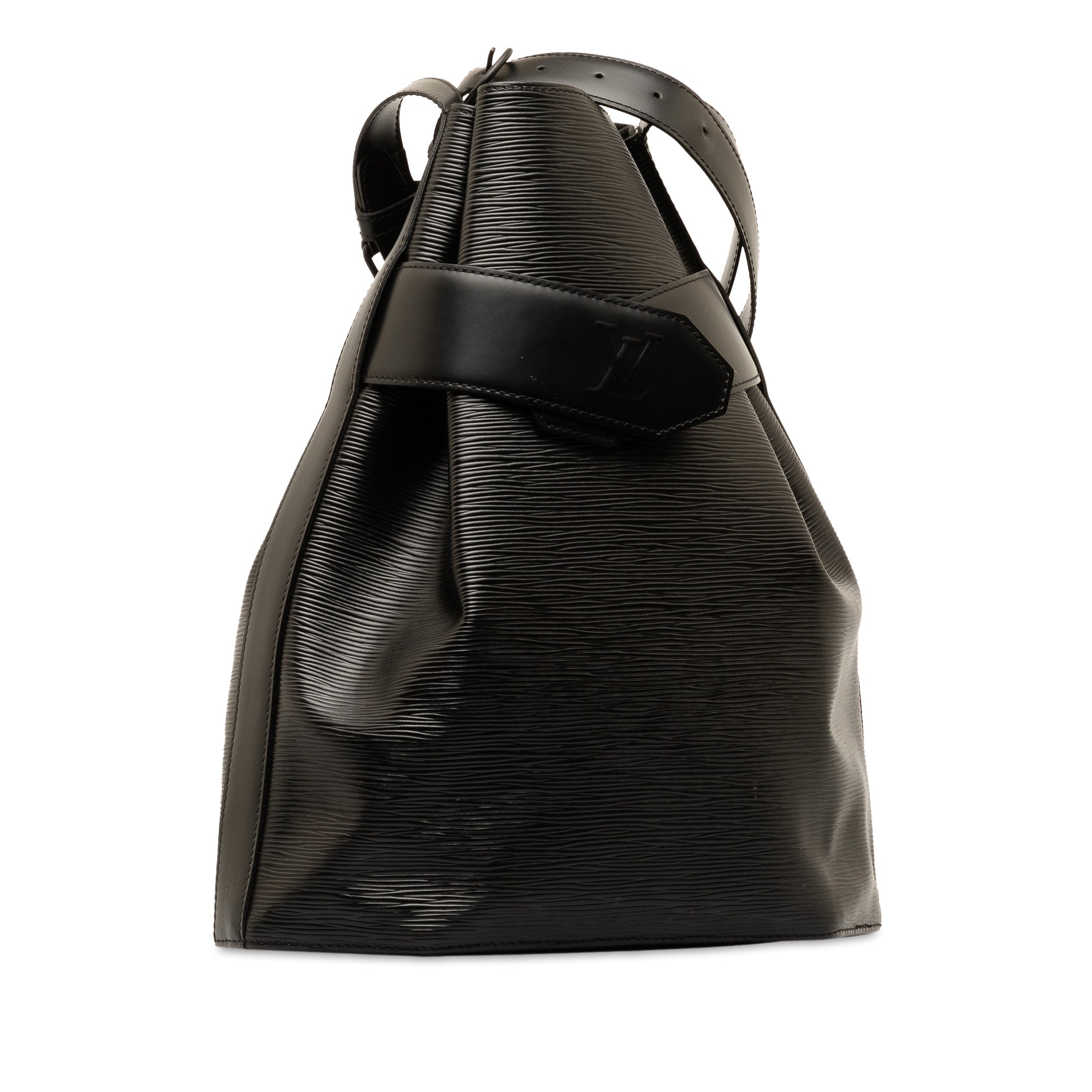 Black LV Epi Sac D Epaule PM Bucket Bag
