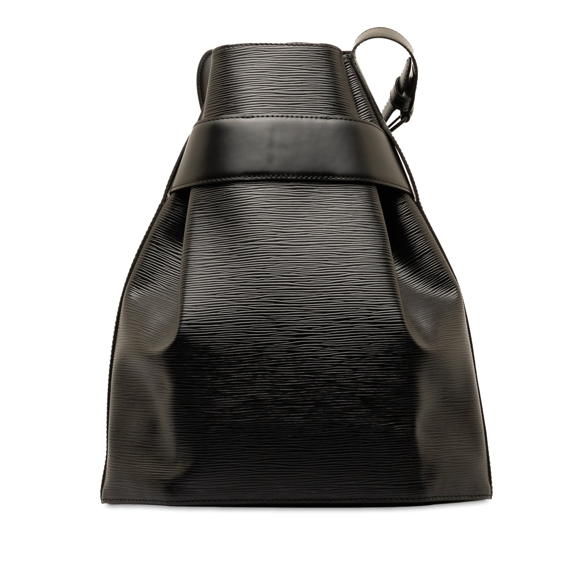 Black LV Epi Sac D Epaule PM Bucket Bag