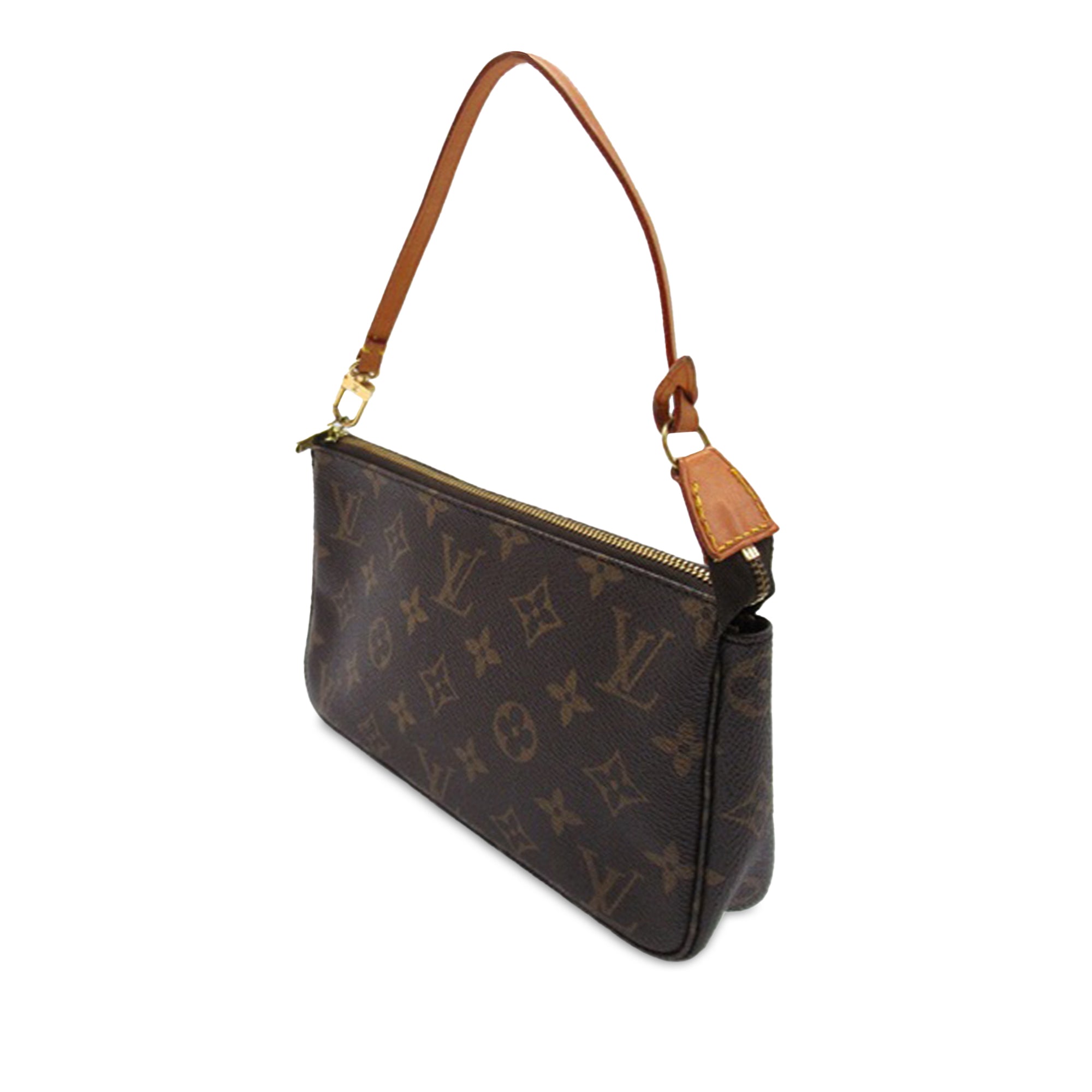 Brown LV Monogram Pochette Accessoires Shoulder Bag