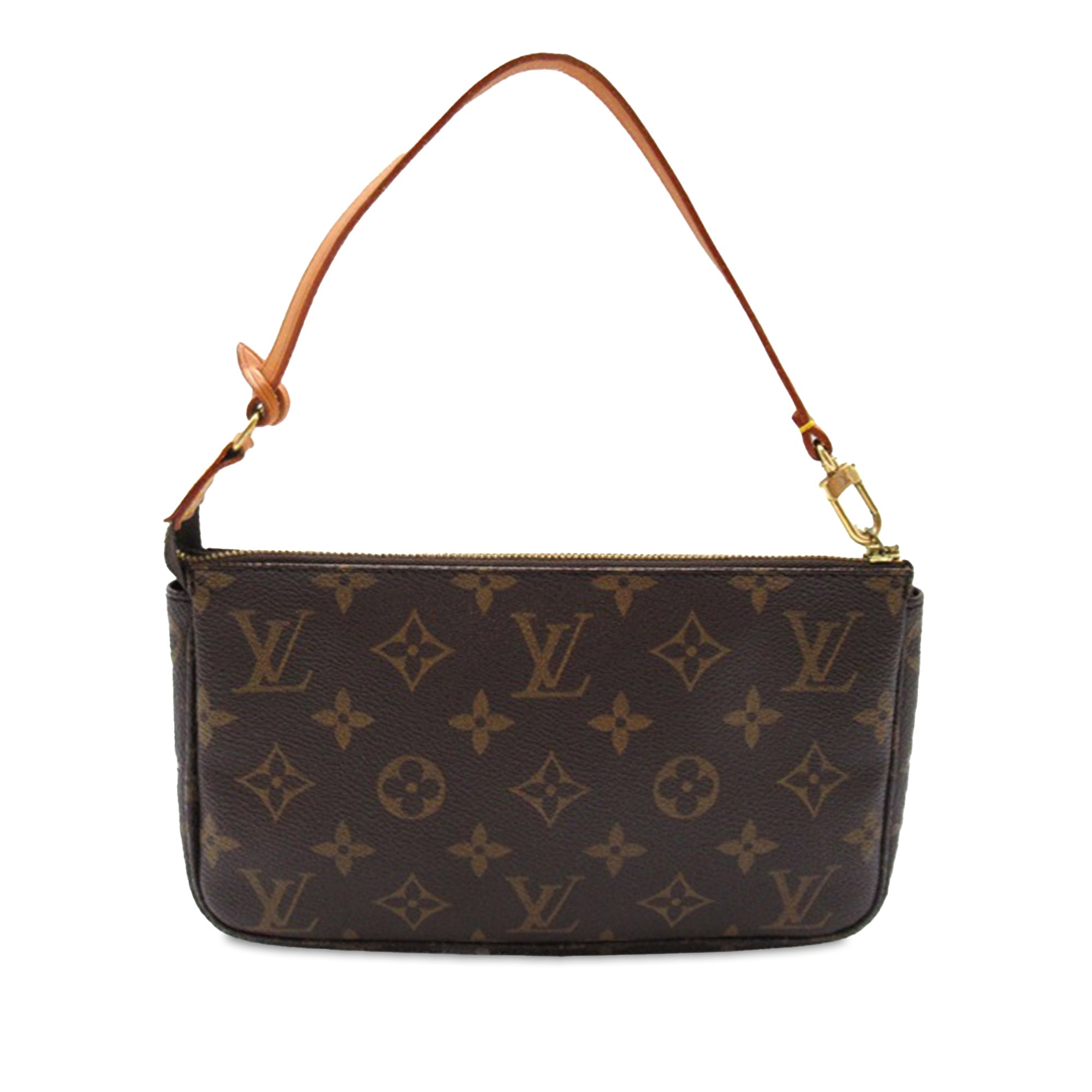 Brown LV Monogram Pochette Accessoires Shoulder Bag