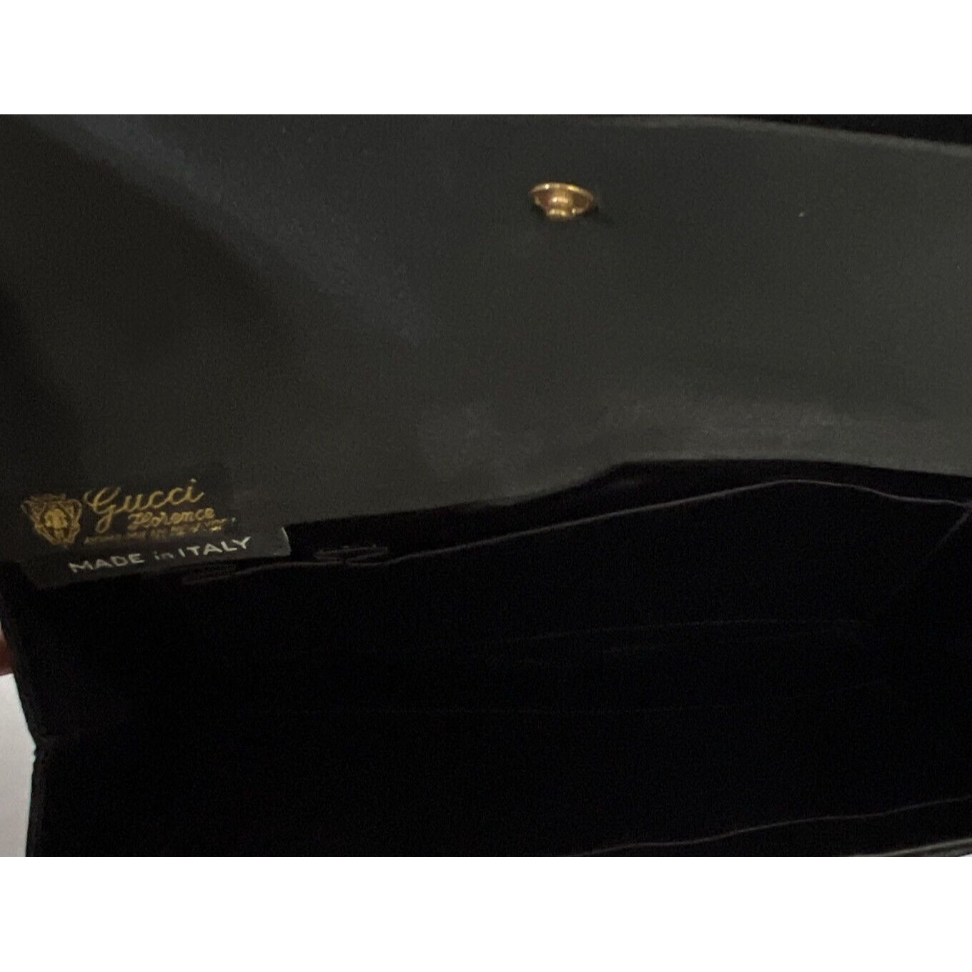 1950's G. GCCI silk &amp; velvet clutch