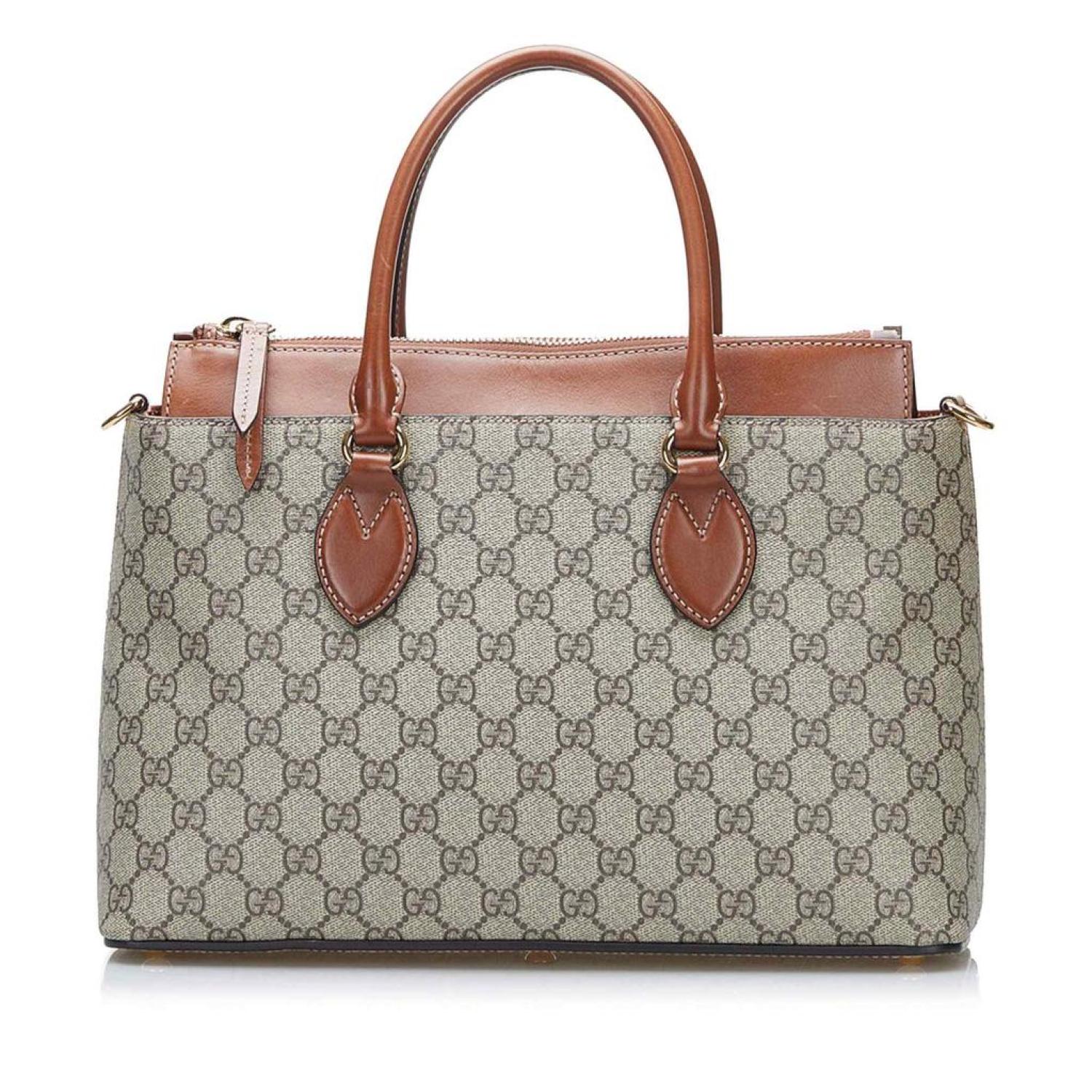 GCCI  GG Supreme Linea A Zip Satchel