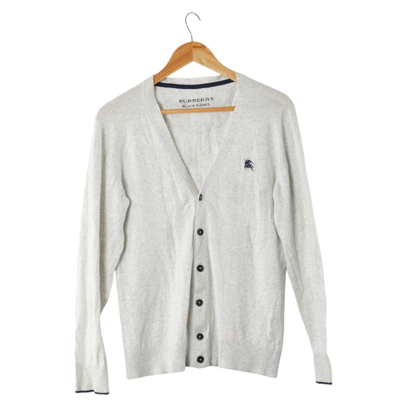 BBERRY Black Label Embroidered Logo Cotton Cardigan